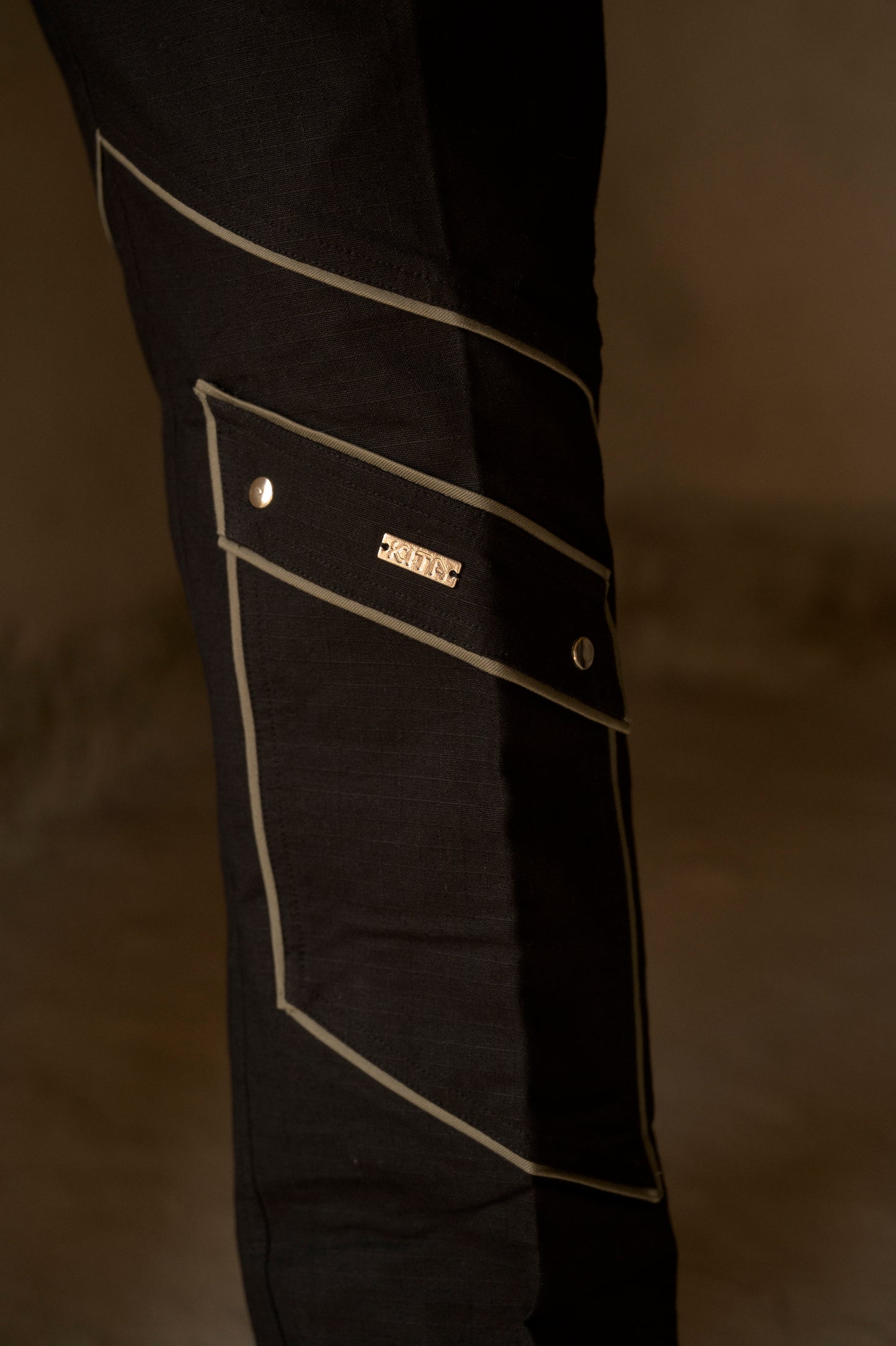PARALLAX SPLICED TROUSERS - BLACK