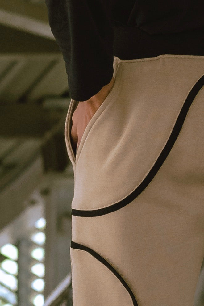 SINEWAVE SWEATPANTS BEIGE