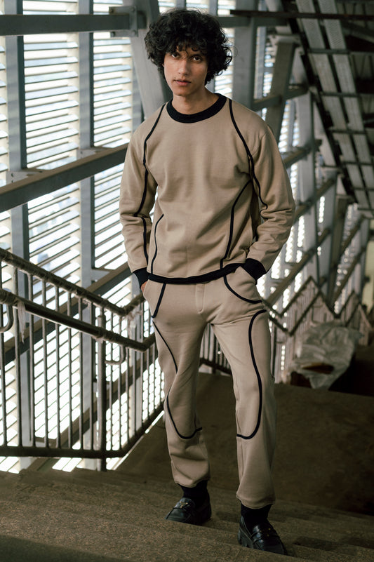 SINEWAVE SWEASHIRT BEIGE