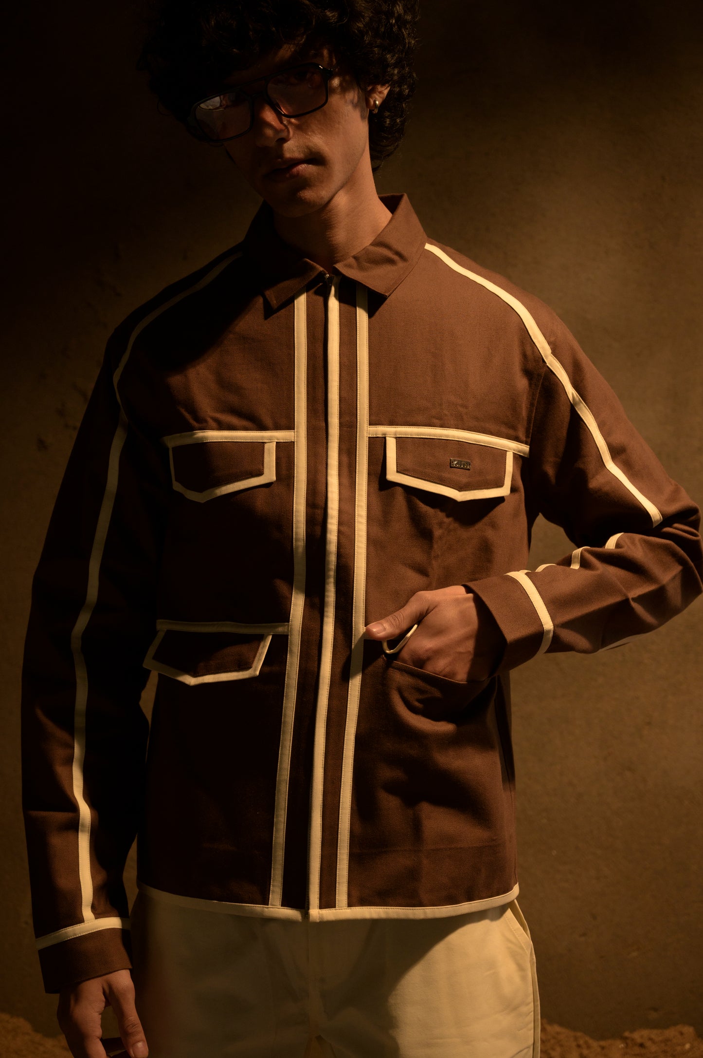 QUADRA JACKET - BROWN