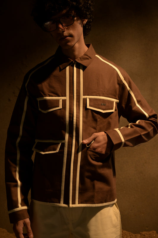 QUADRA JACKET - BROWN