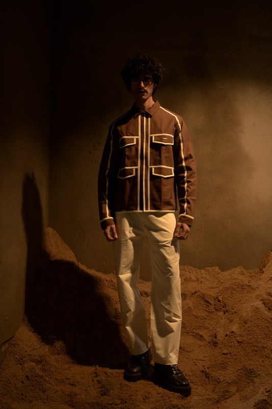 QUADRA JACKET - BROWN