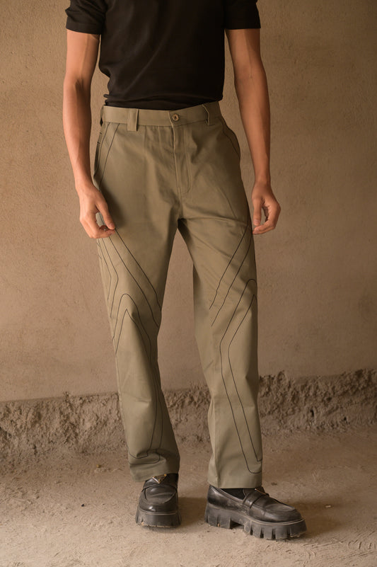 KINETIC TECHNICAL TROUSERS - DUSTY OLIVE